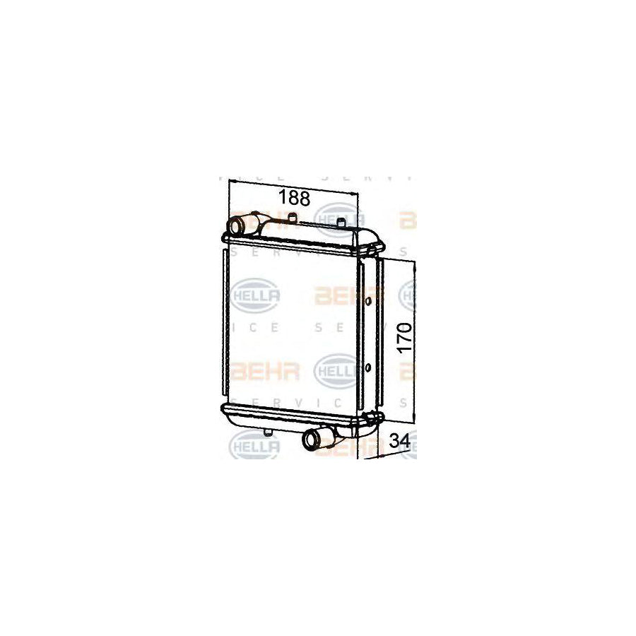 Hella 8MK 376 765-241 Engine Radiator