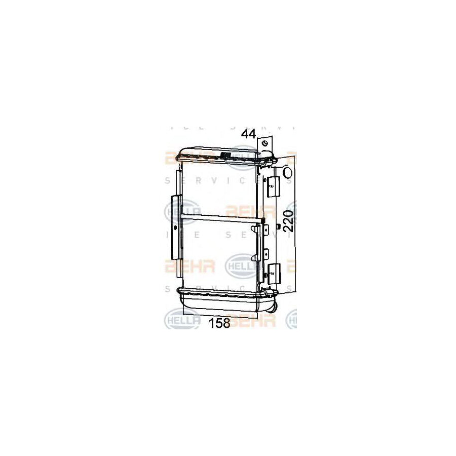 Hella 8MK 376 765-251 Engine Radiator For Audi Allroad C5 (4BH)