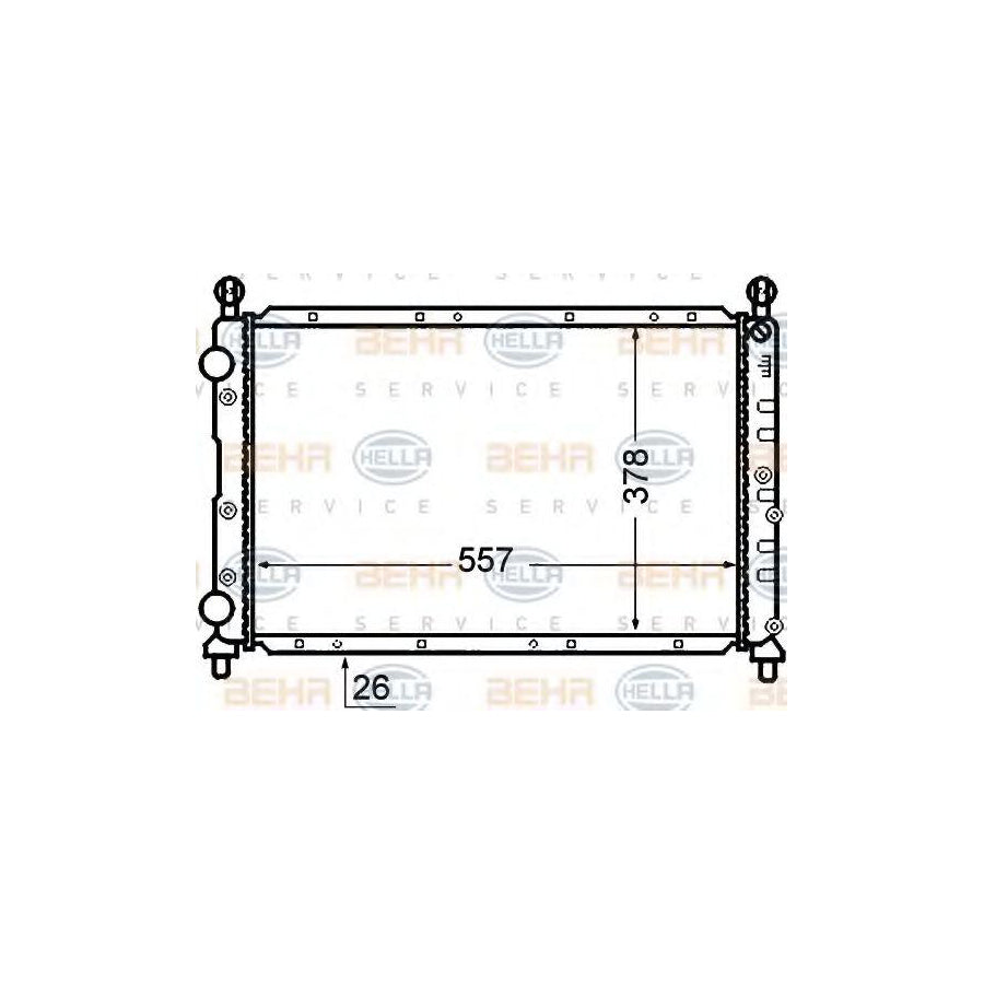 Hella 8MK 376 766-101 Engine Radiator