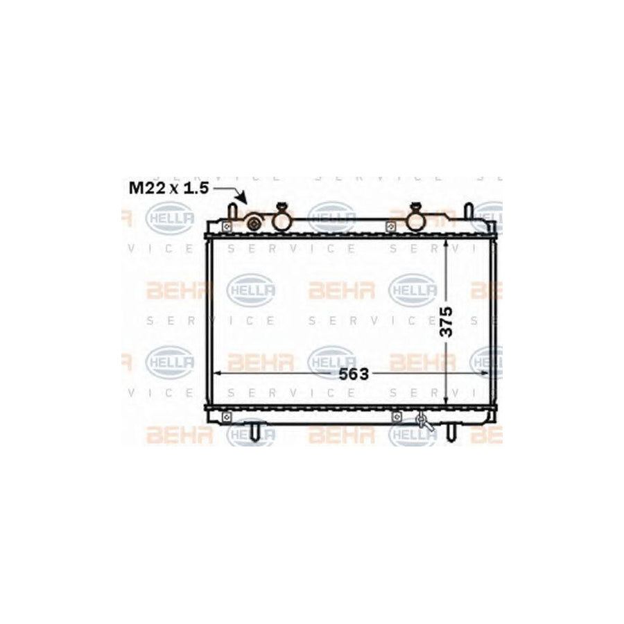 Hella 8MK 376 767-541 Engine Radiator