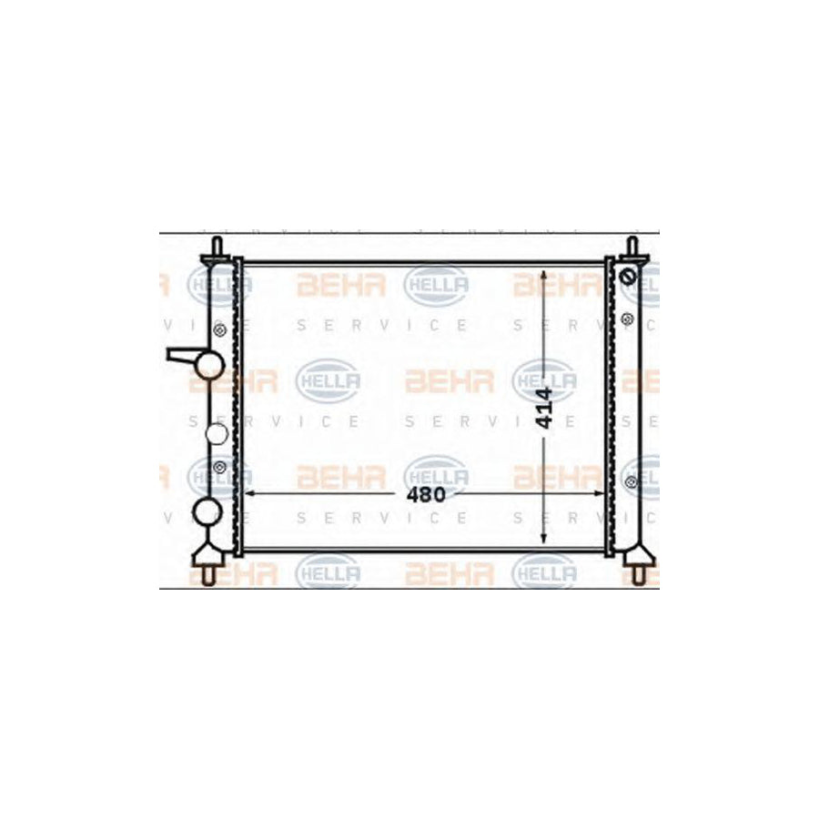 Hella 8MK 376 767-591 Engine Radiator