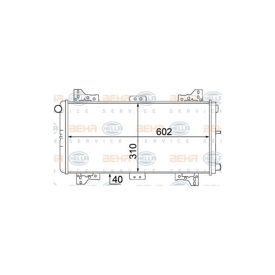 Hella 8MK 376 767-771 Engine Radiator