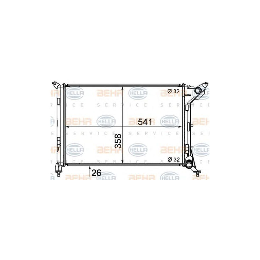 Hella 8MK 376 769-011 Engine Radiator