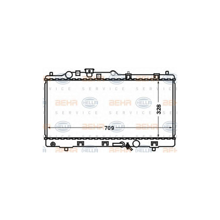 Hella 8MK 376 769-591 Engine Radiator For Mazda 323F VI Hatchback (BJ)