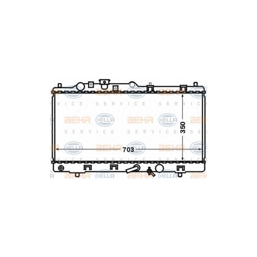 Hella 8MK 376 769-631 Engine Radiator For Mazda Premacy (CP)
