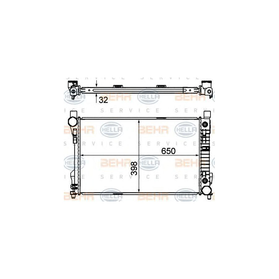 Hella 8MK 376 769-771 Engine Radiator