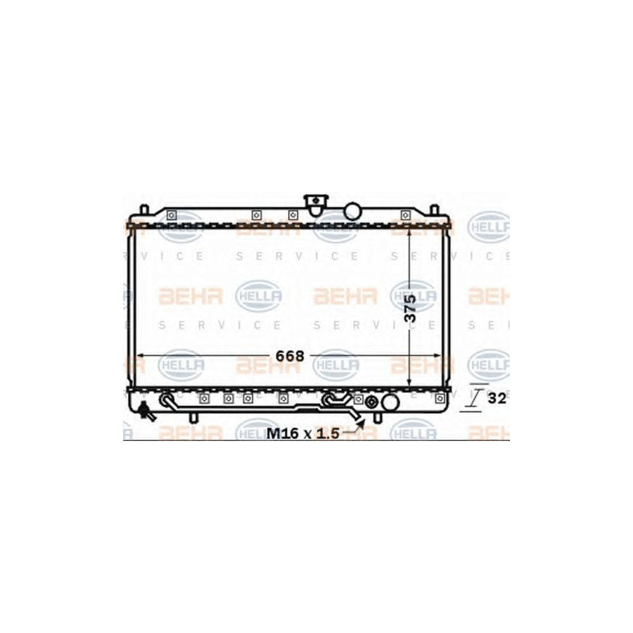 Hella 8MK 376 770-001 Engine Radiator