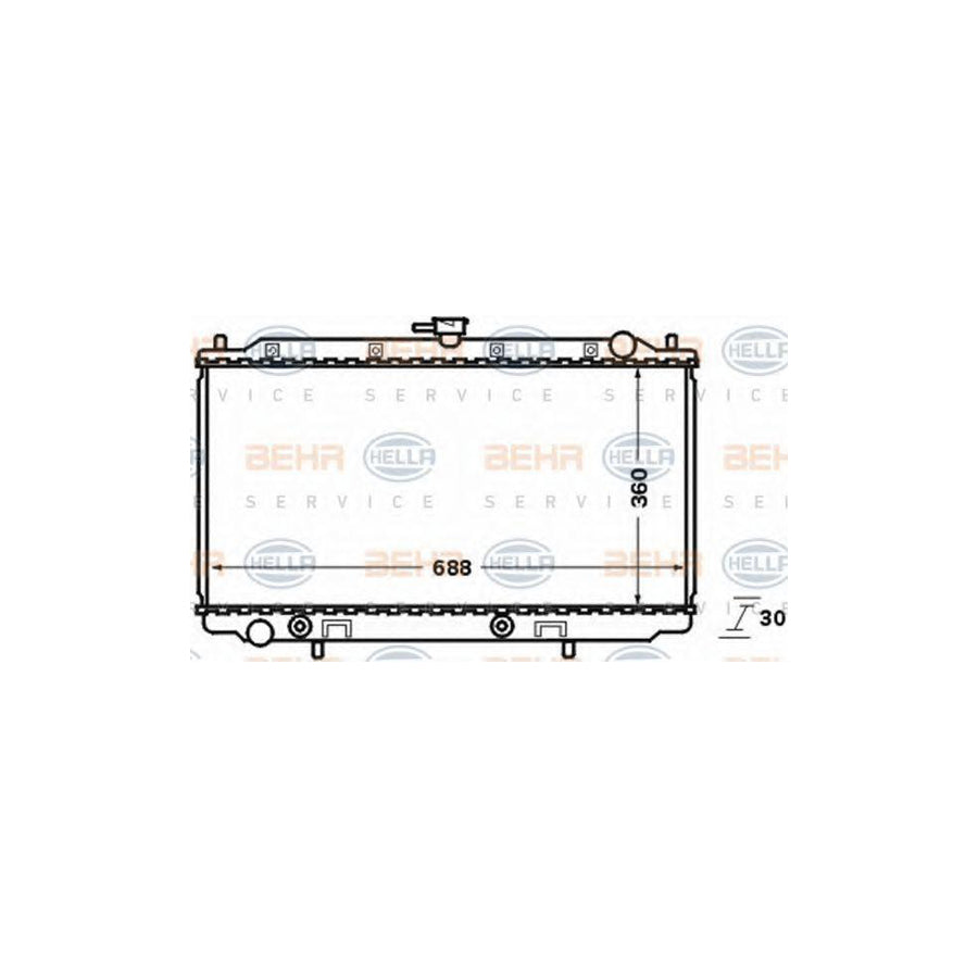 Hella 8MK 376 770-561 Engine Radiator