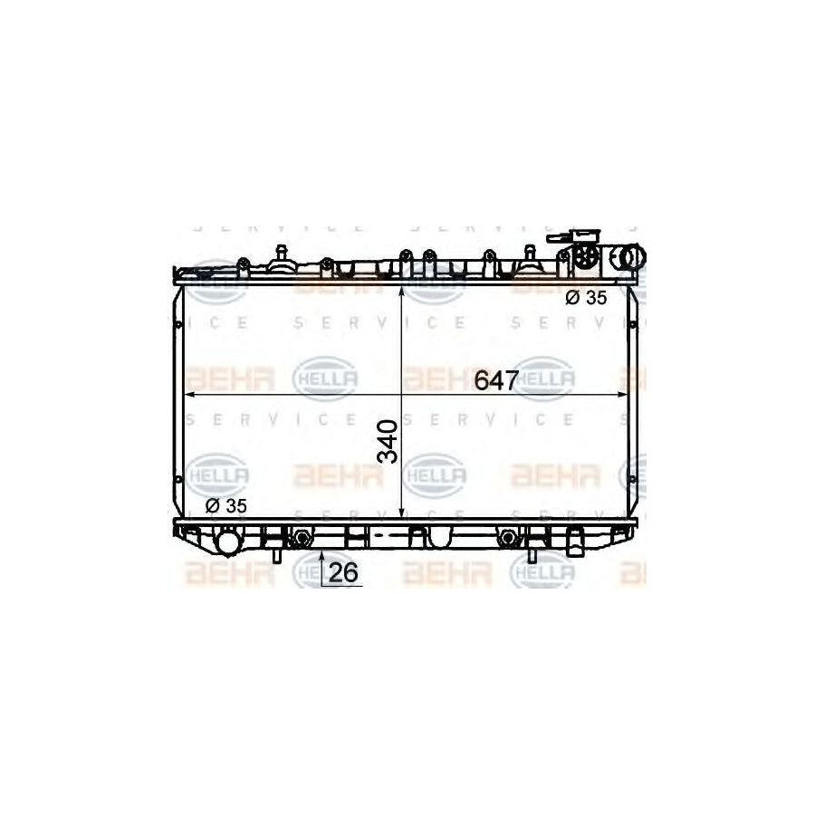 Hella 8MK 376 771-001 Engine Radiator