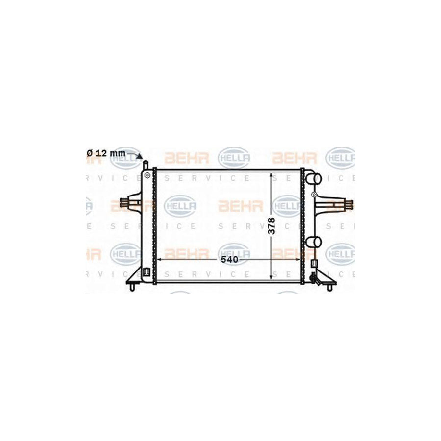Hella 8MK 376 771-121 Engine Radiator For Opel Astra