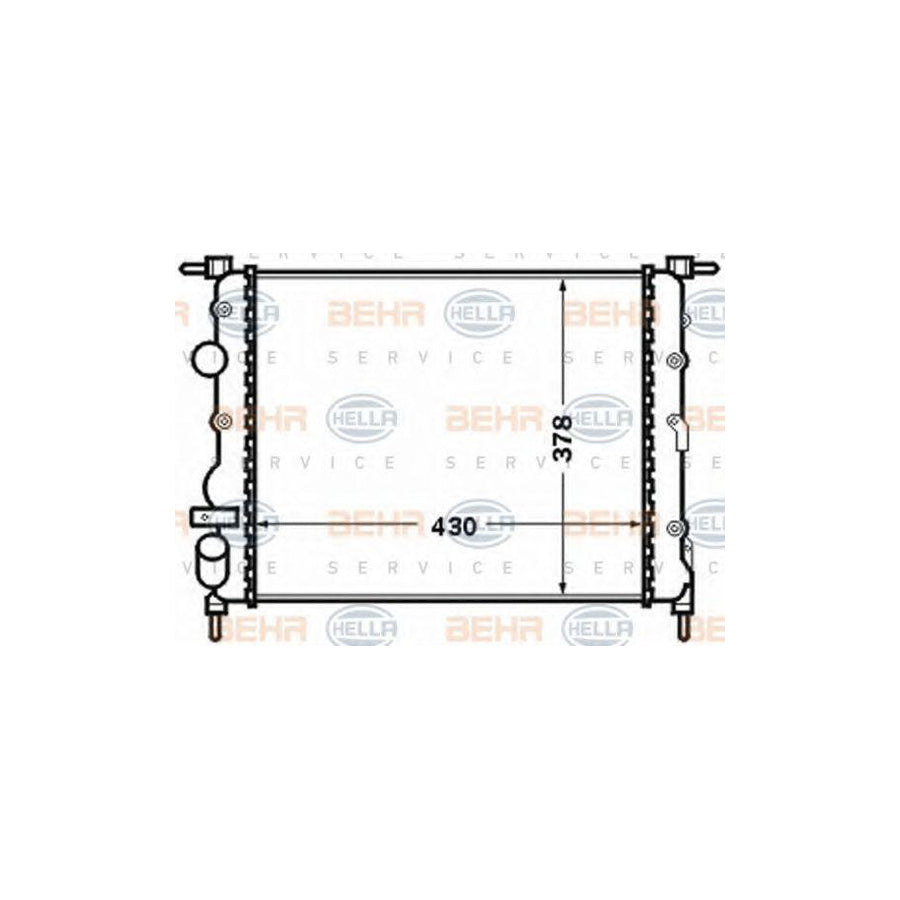 Hella 8MK 376 771-671 Engine Radiator