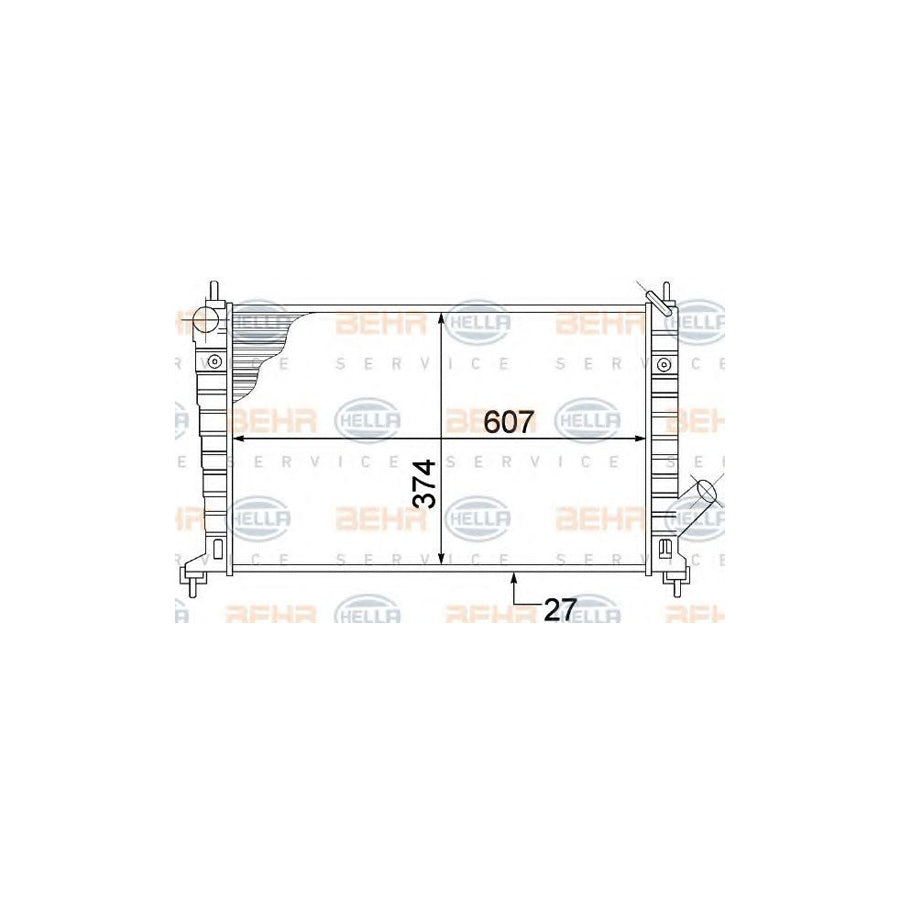 Hella 8MK 376 772-391 Engine Radiator