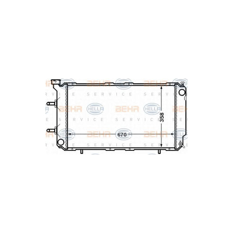 Hella 8MK 376 772-551 Engine Radiator