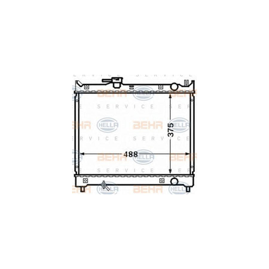 Hella 8MK 376 772-681 Engine Radiator