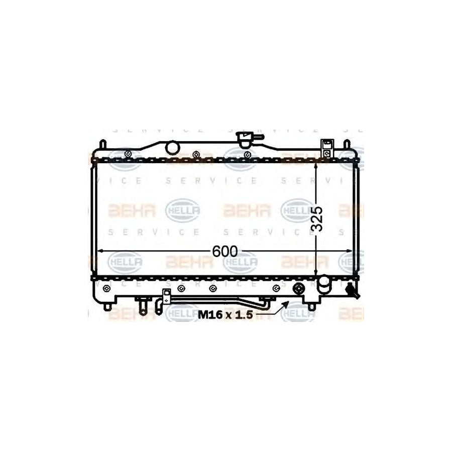 Hella 8MK 376 773-271 Engine Radiator For Toyota Avensis