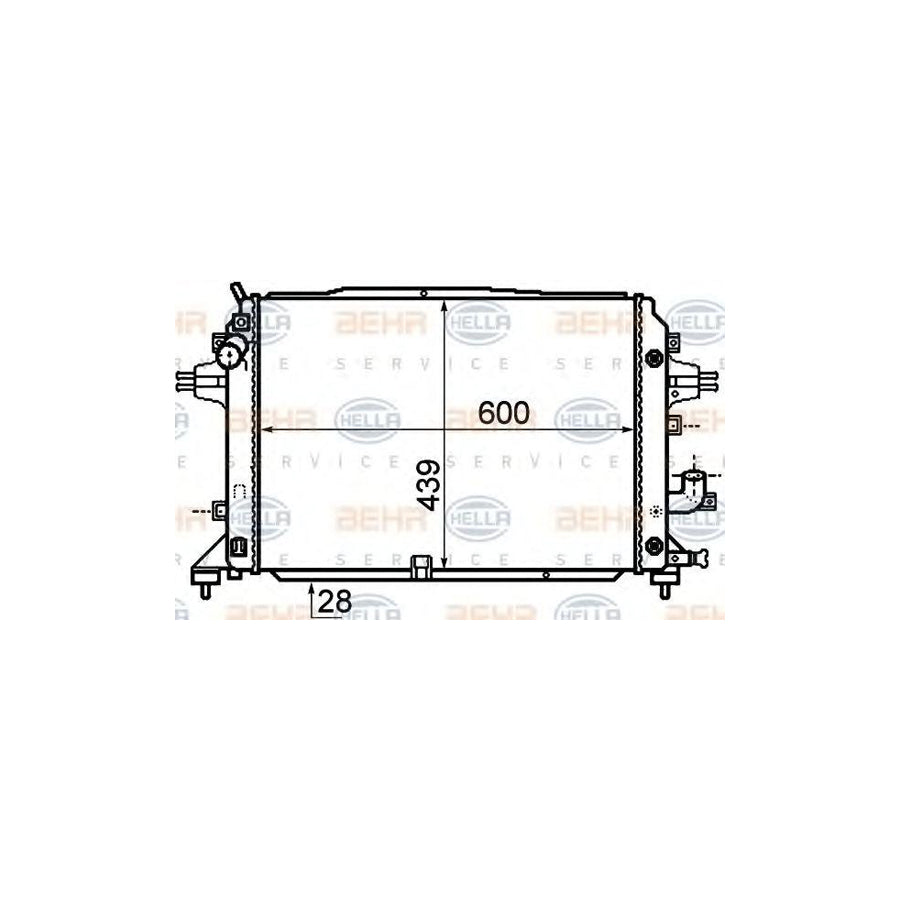 Hella 8MK 376 790-034 Engine Radiator