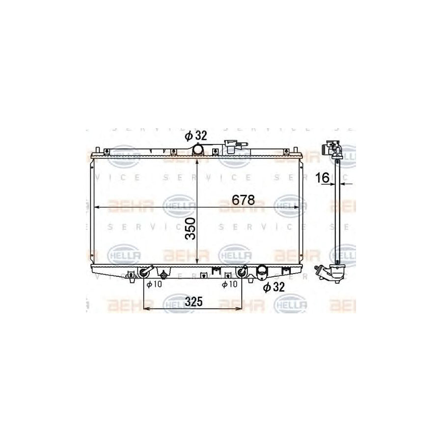 Hella 8MK 376 790-471 Engine Radiator