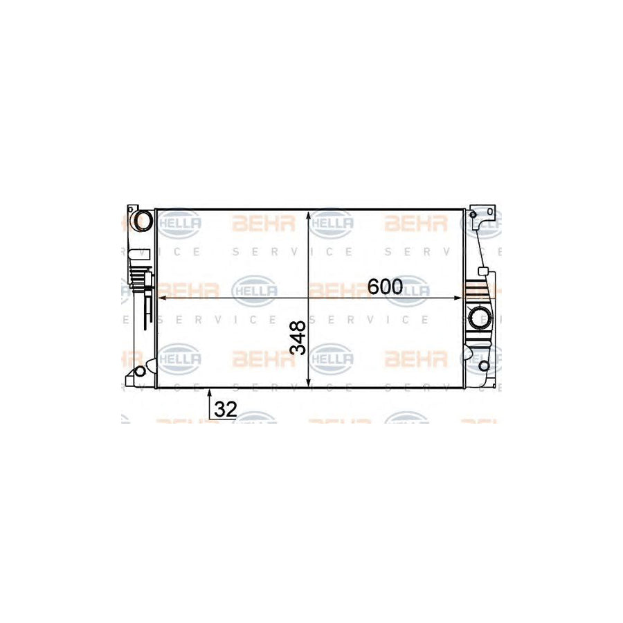 Hella 8MK 376 791-791 Engine Radiator