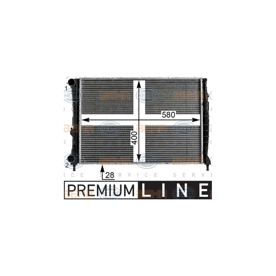 Hella 8MK 376 900-001 Engine Radiator For Alfa Romeo Gt (937)