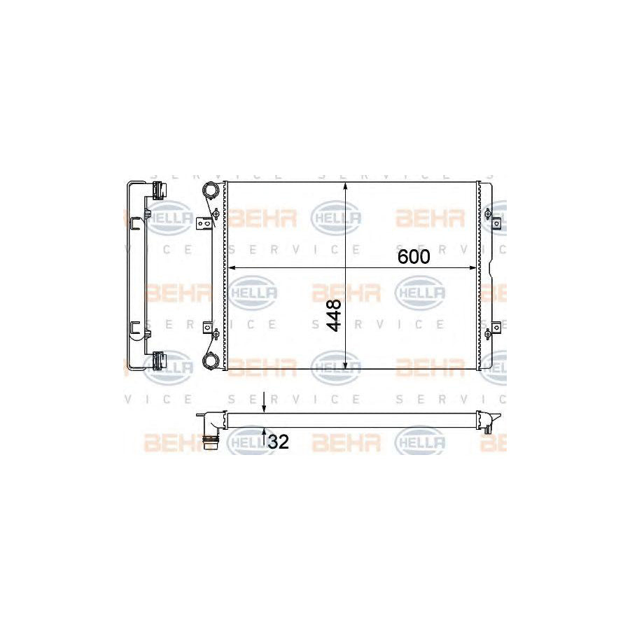 Hella 8MK 376 901-101 Engine Radiator