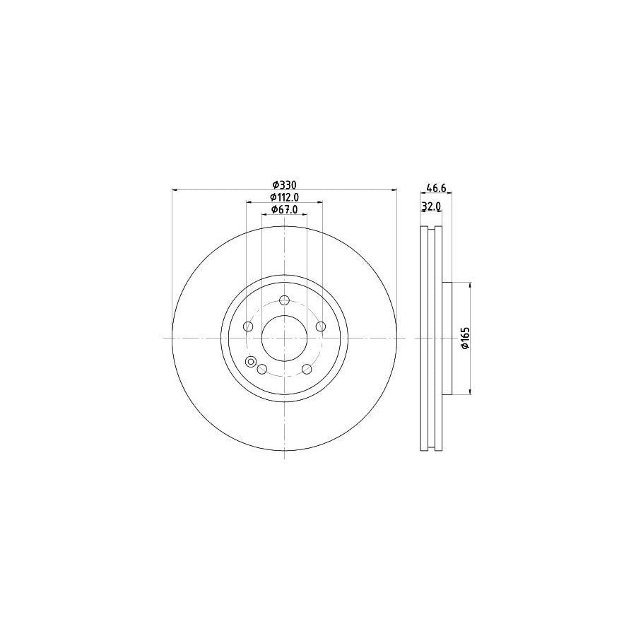 Hella 8MP 376 800-111 Water Pump