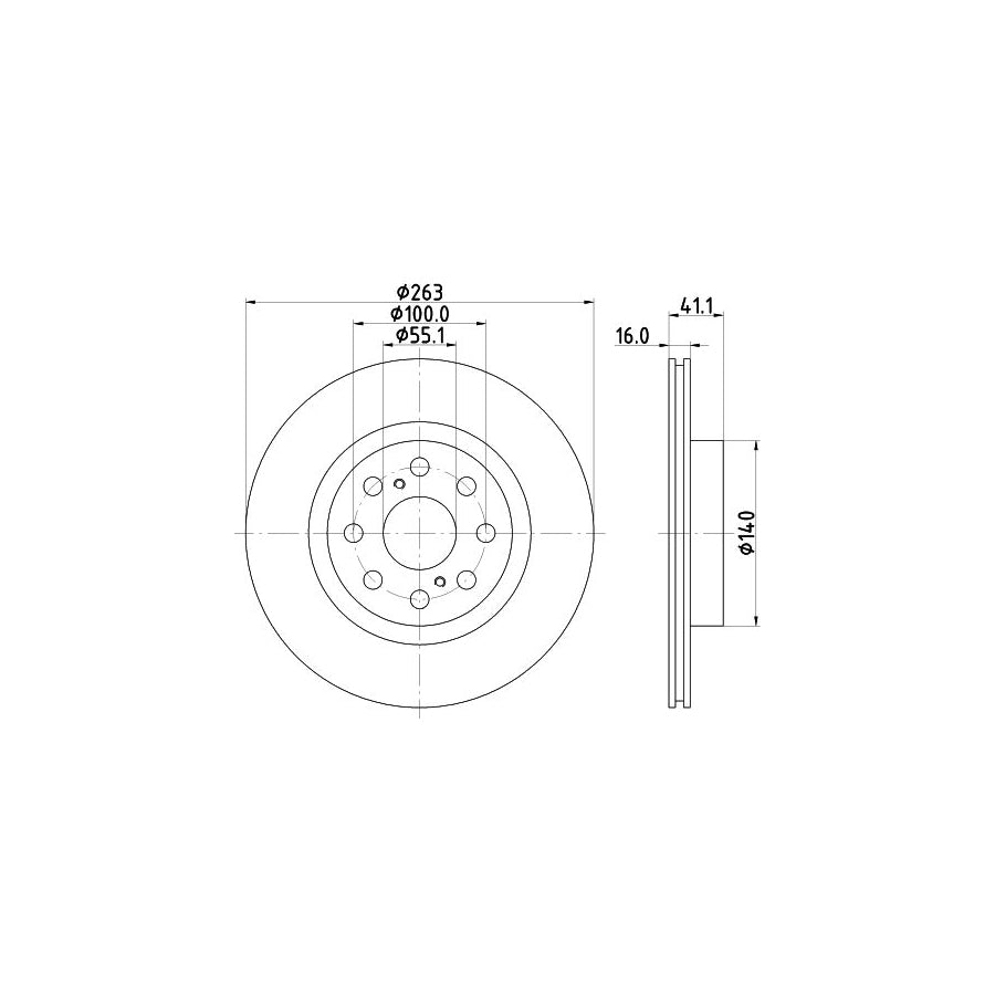 Hella 8MP 376 800-211 Water Pump