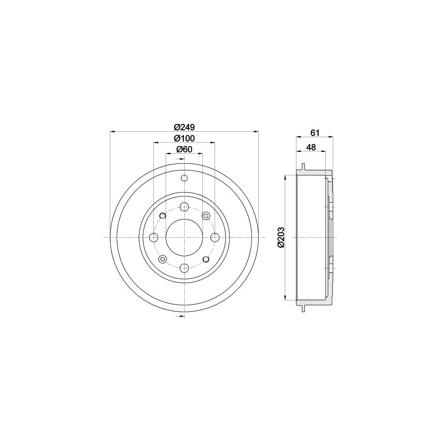 Hella 8MP 376 800-681 Water Pump
