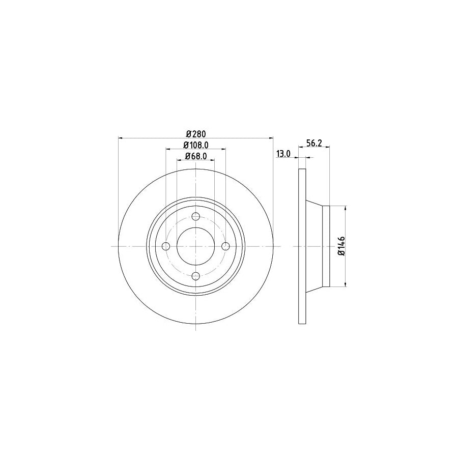 Hella 8MP 376 801-031 Water Pump