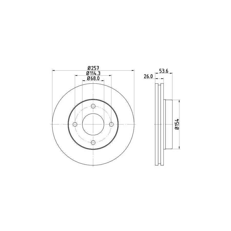Hella 8MP 376 801-101 Water Pump For Ford Transit