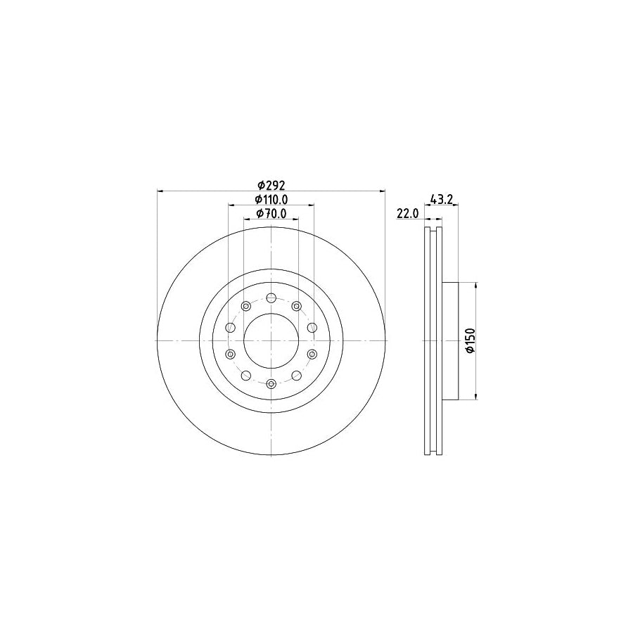 Hella 8MP 376 801-501 Water Pump