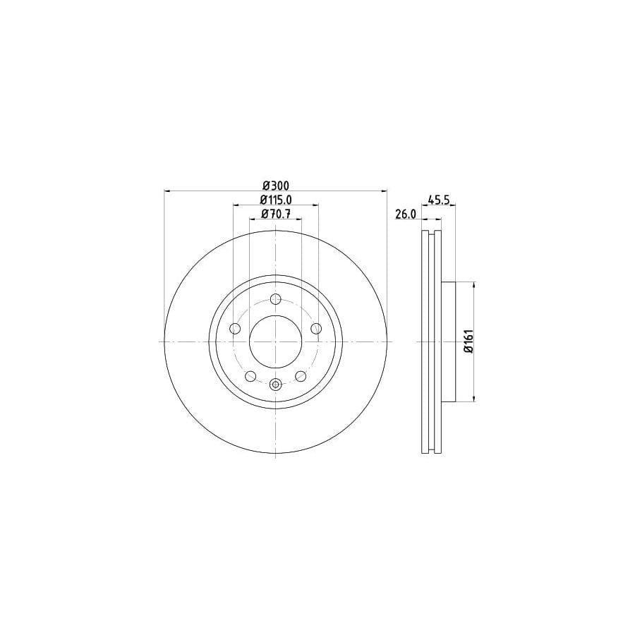 Hella 8MP 376 801-521 Water Pump