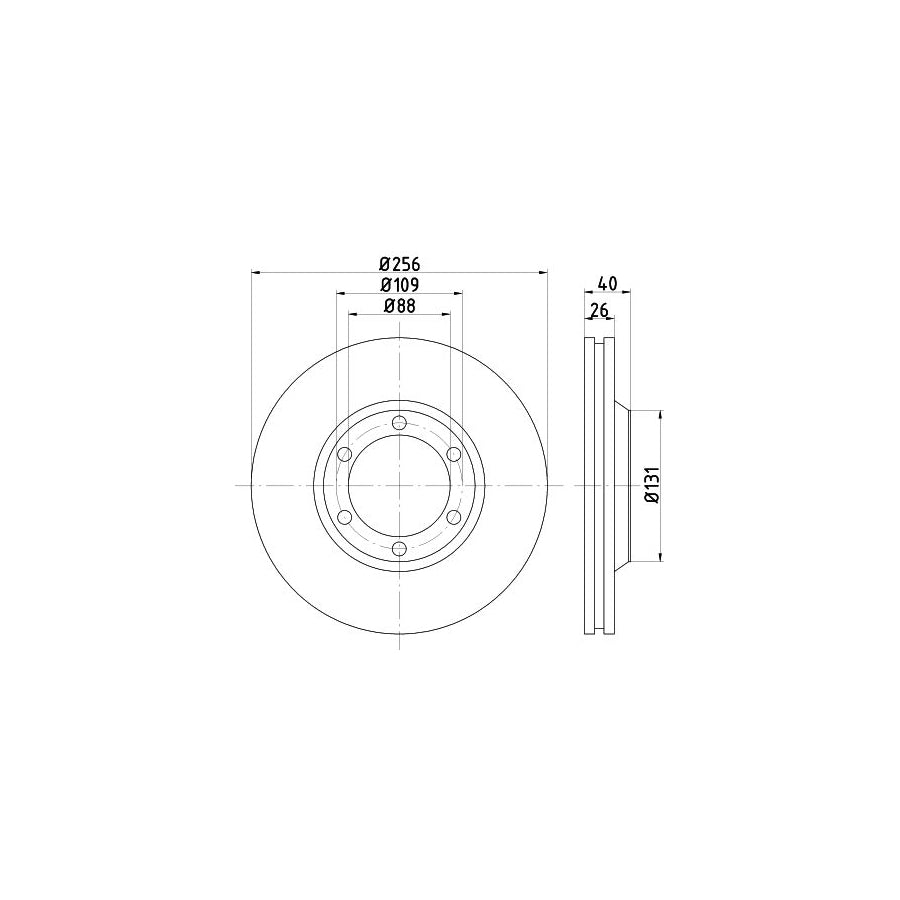 Hella 8MP 376 802-021 Water Pump