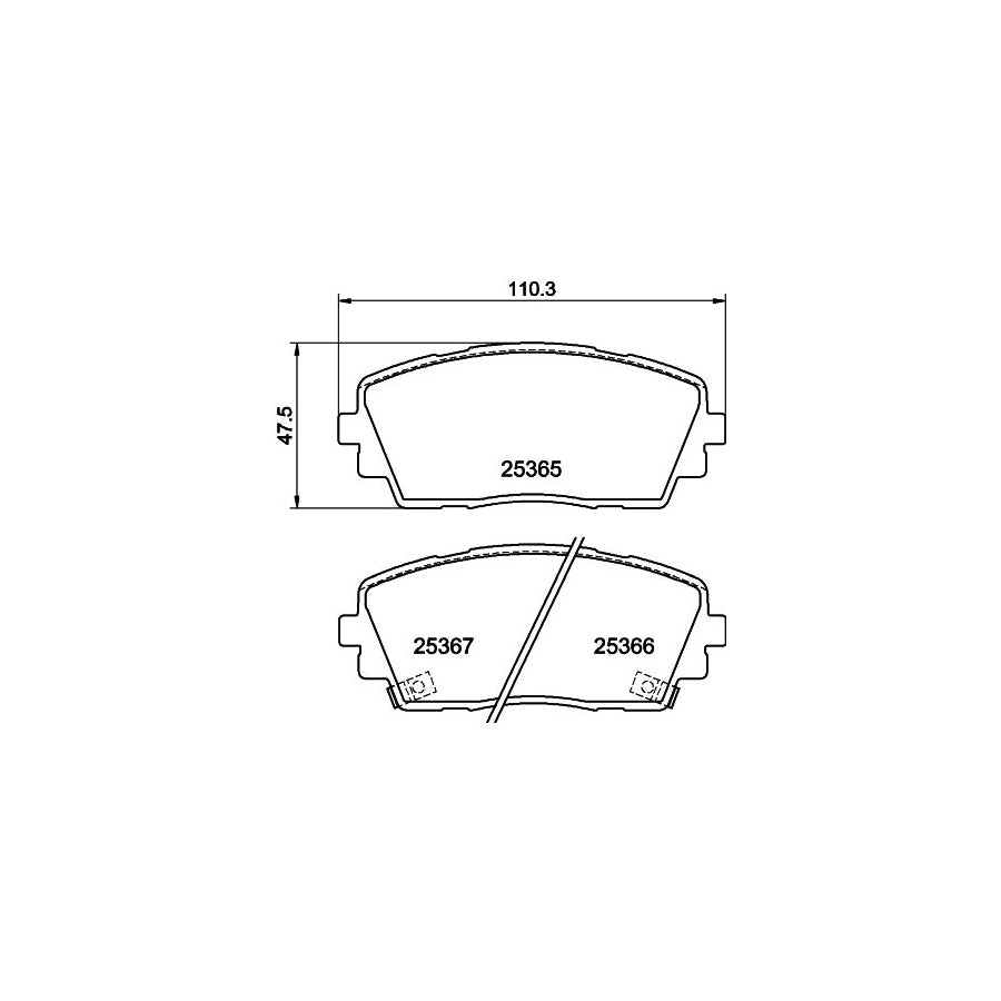 Hella 8MP 376 802-241 Water Pump For Fiat Ducato