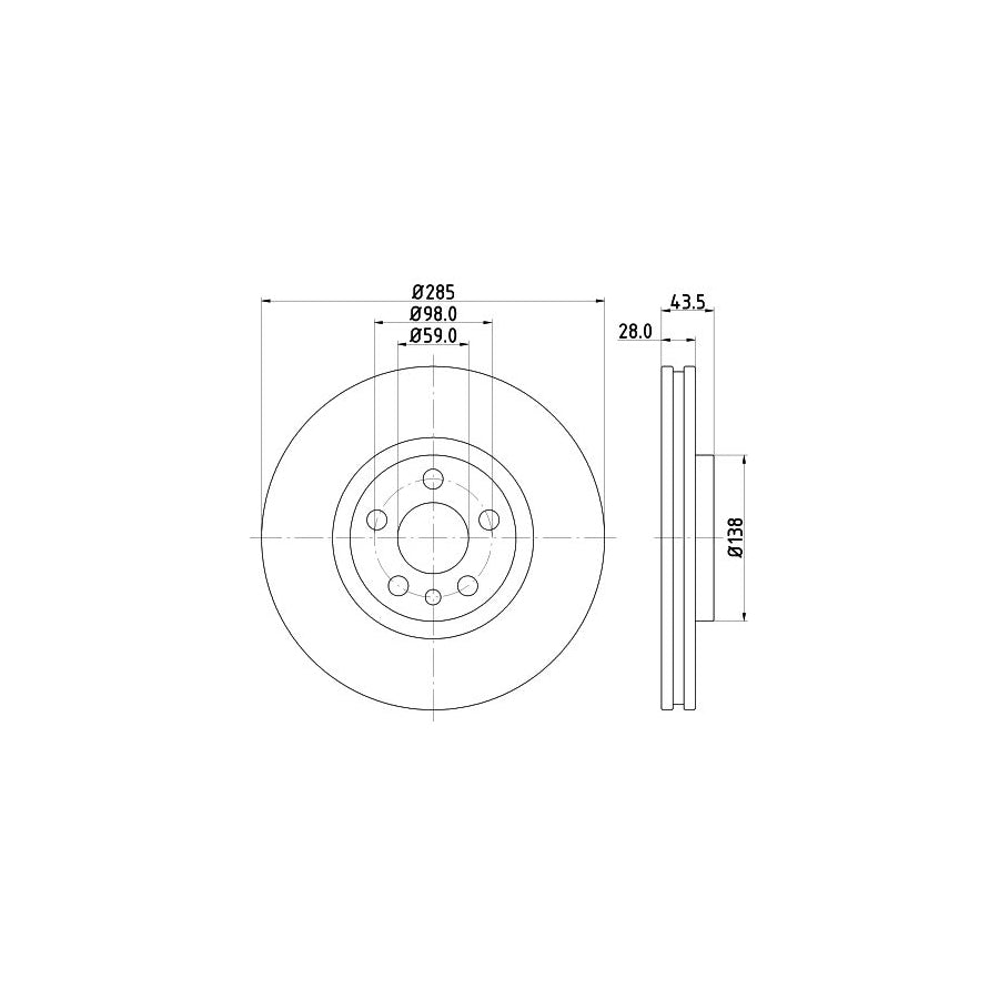 Hella 8MP 376 804-651 Water Pump For Renault Espace II (J63/S63)