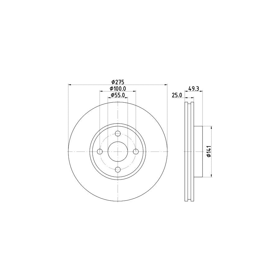 Hella 8MP 376 830-084 Water Pump