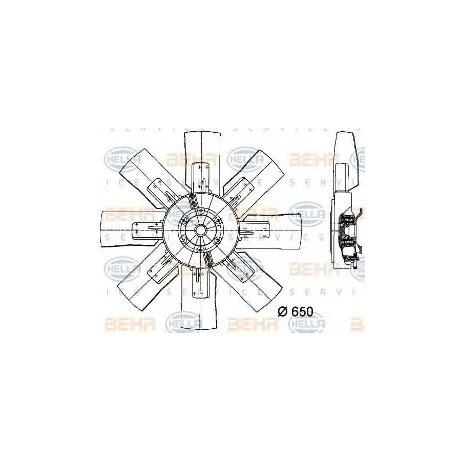 Hella 8MV 376 728-131 Fan, Radiator