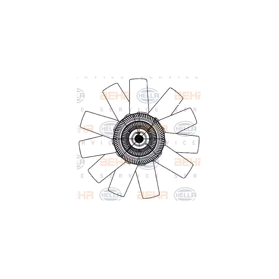 Hella 8MV 376 906-741 Fan, Radiator