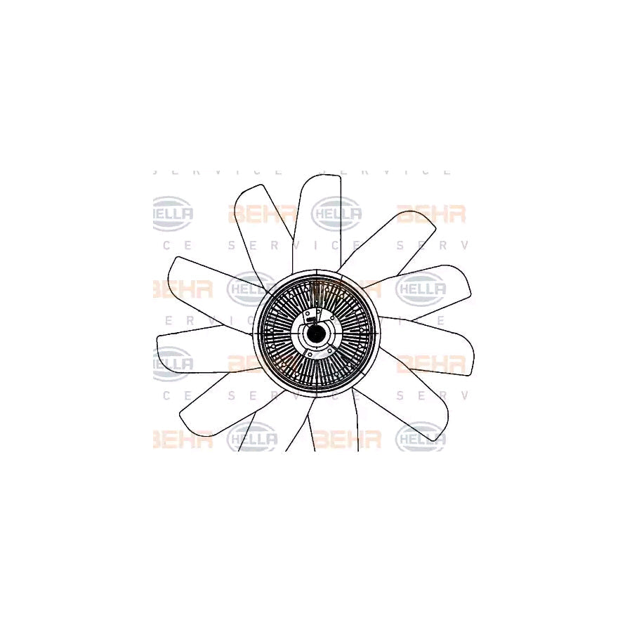 Hella 8MV 376 906-791 Fan, Radiator