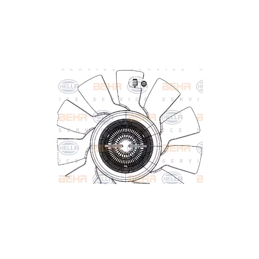 Hella 8MV 376 907-041 Fan, Radiator