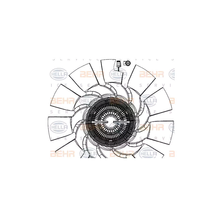 Hella 8MV 376 907-051 Fan, Radiator