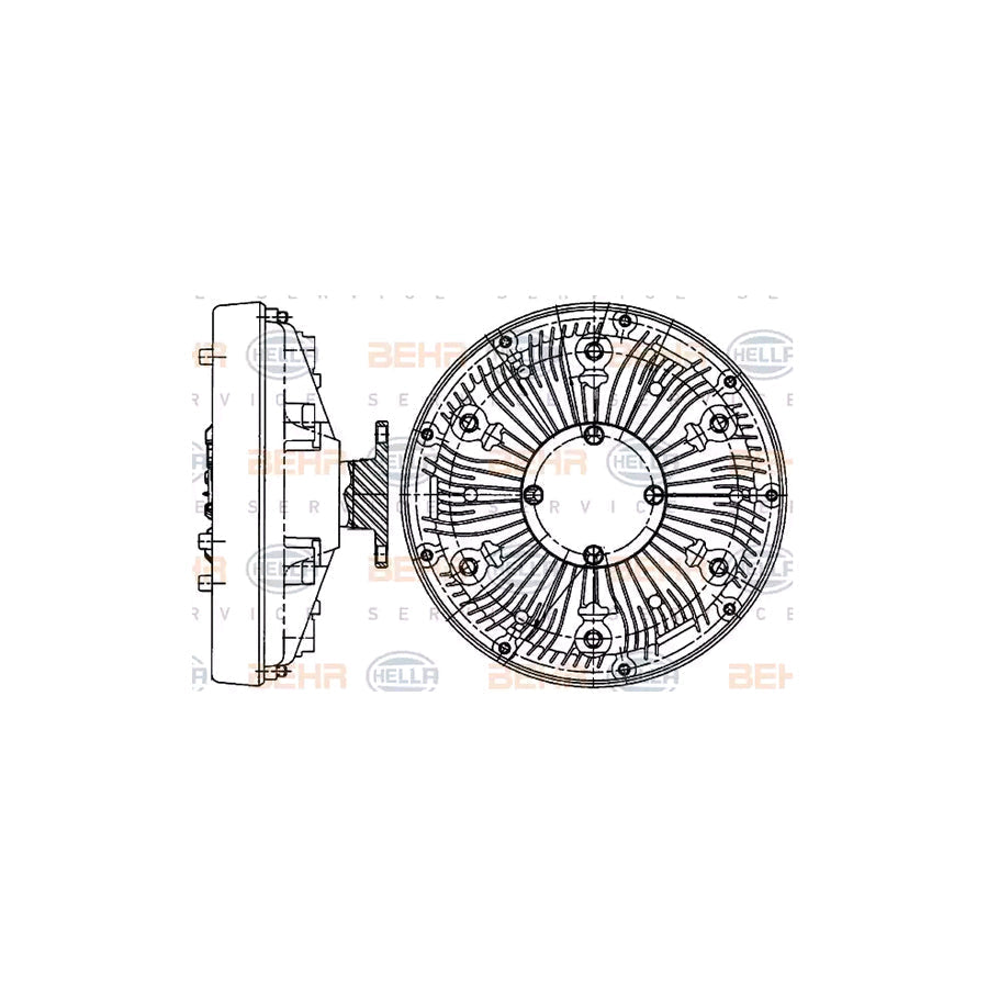 Hella 8MV 376 907-231 Fan Clutch