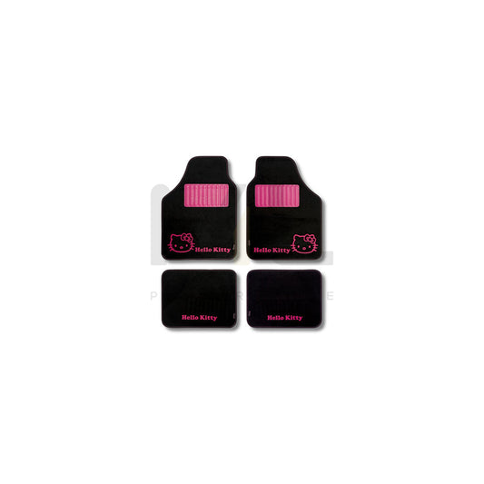 HELLO KITTY Universal fit KIT3013 Floor mat set Polyester, Front and Rear, Black