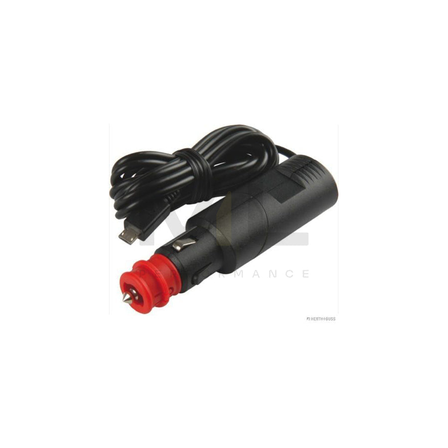 HERTH+BUSS ELPARTS 51306846 Cigarette lighter extension 12, 24V, 1A, micro USB, with micro USB connector, with angled ball joint, with fuse