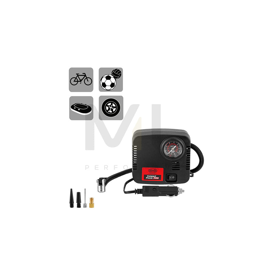 HEYNER CompactPower Pro 235000 Air compressor 12V, 300 psi, 21 bar, Electric, cigarette lighter powered portable