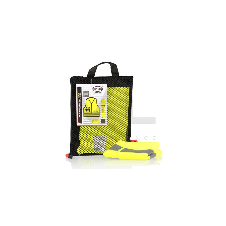 HEYNER Kinder, SafetyJacket Pro 549130 Hi-vis vest Yellow, für Kinder, DIN EN 1150:1999