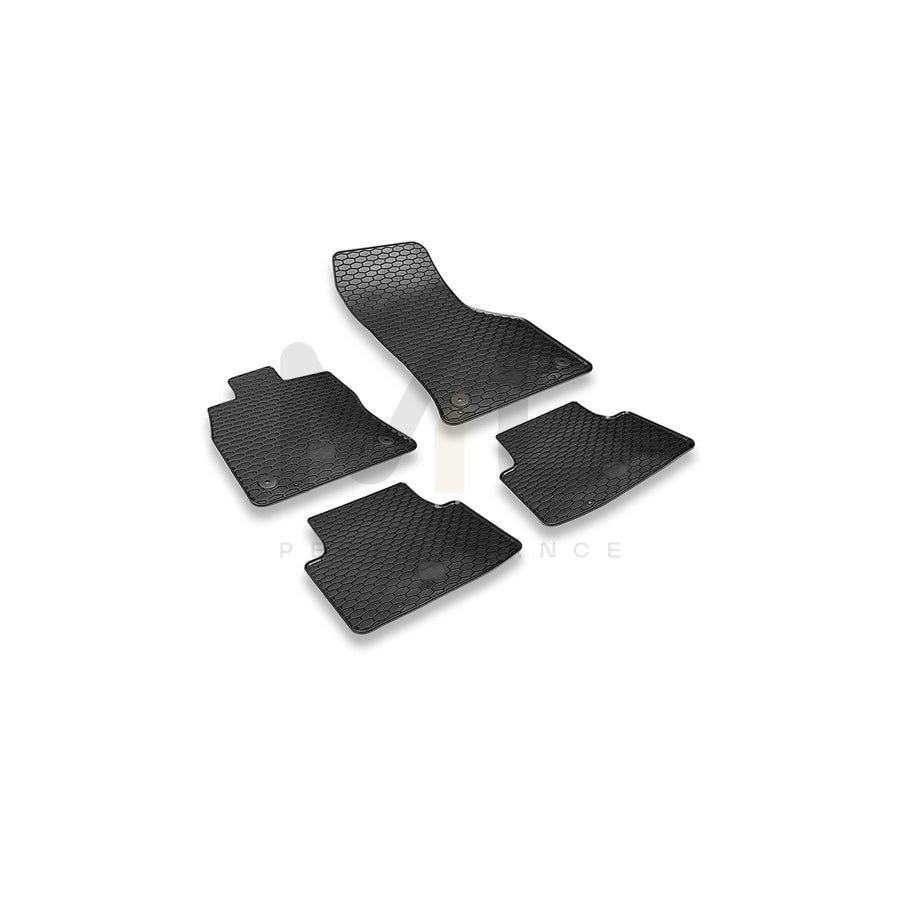 HEYNER PREMIUM OEM 737100 Floor mat set for VW PASSAT Elastomer, Quantity: 4, Black