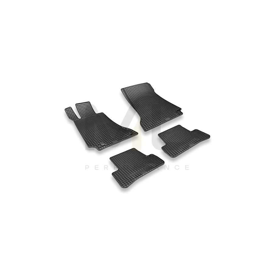 HEYNER PREMIUM OEM 737500 Floor mat set Elastomer, Quantity: 4, Black