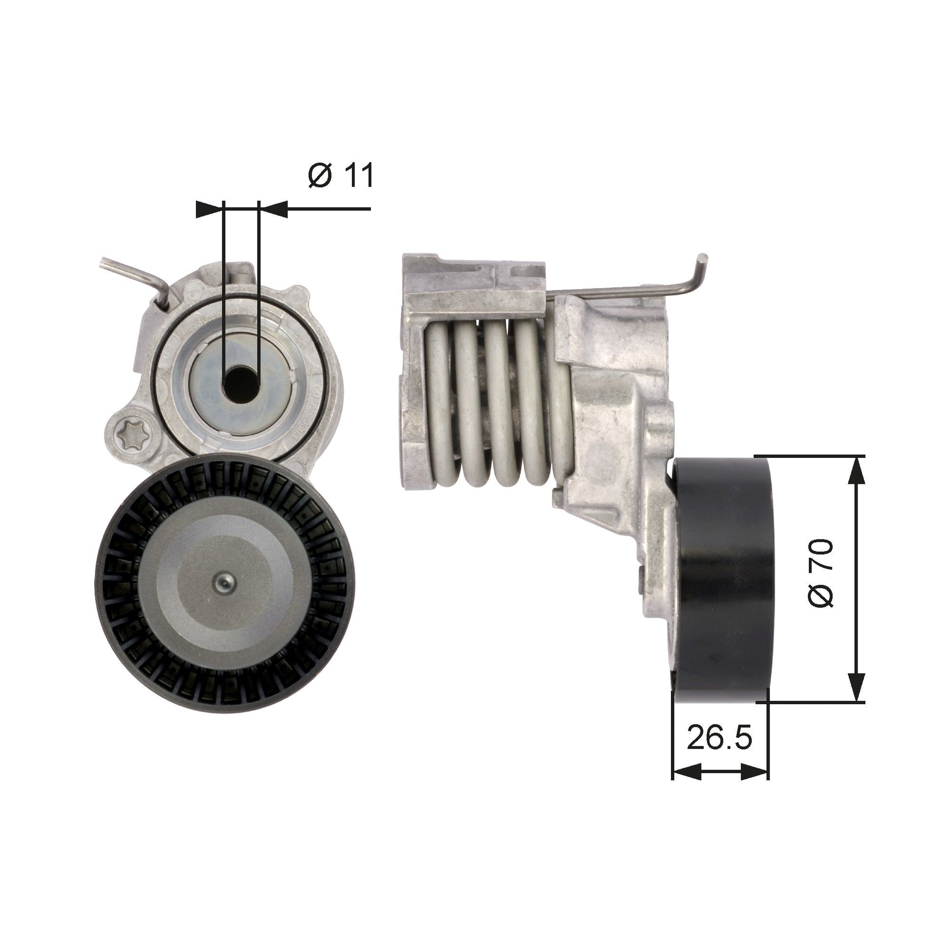 GATES GATT39115 V-Ribbed Belt Tensioner Lever