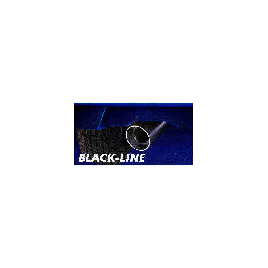 HJS 81 02 5000 Exhaust tip round, 120mm, Black Line