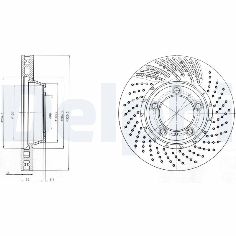 DELPHI BG9094C Brake Disc